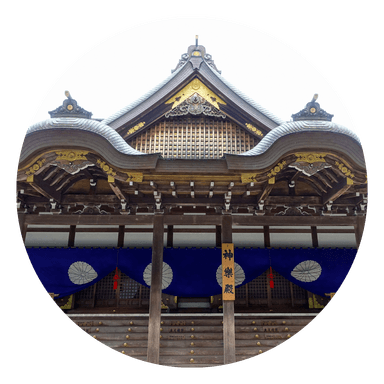 Sacred temple at sunrise